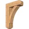 Ekena Millwork Thorton Craftsman Smooth Bracket w/ Offset Brace, Western Red Cedar, 7 1/2"W x 24"D x 32"H BKT0806X24X32THR04SWR - alternate 1